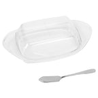 Boat-Shaped Butter Box with Lid & Stainless Steel Spreader Butter Storage Box Richie's