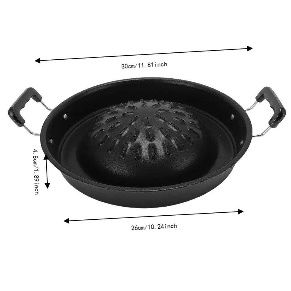 Cast Iron Thai BBQ Grill Pan – Dual Hot Pot & Grill Cast Iron Grill Pan Richie's