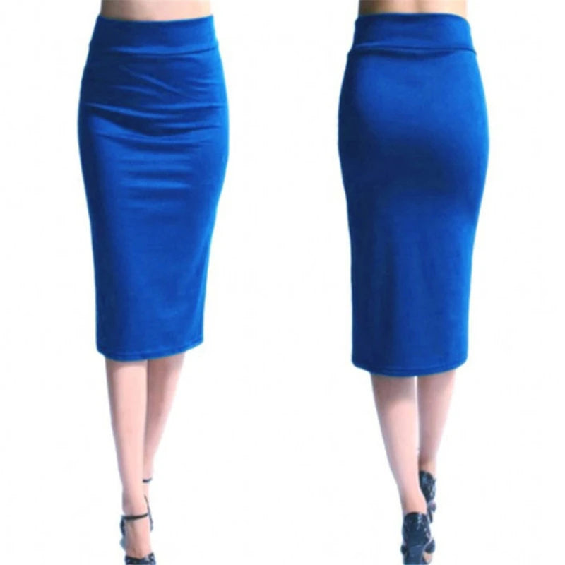Women's High Waist Bodycon Pencil Skirt – Knee Length Bodycon Pencil Skirt Richie's