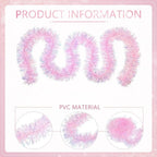 2M Pink Tinsel Garland – Sparkling Christmas & Party Decor Christmas Garland Richie's