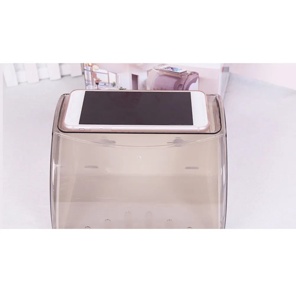 Waterproof Bathroom Tissue Box Holder with Cover & Shelf Bathroom Tissue Holder Richie's