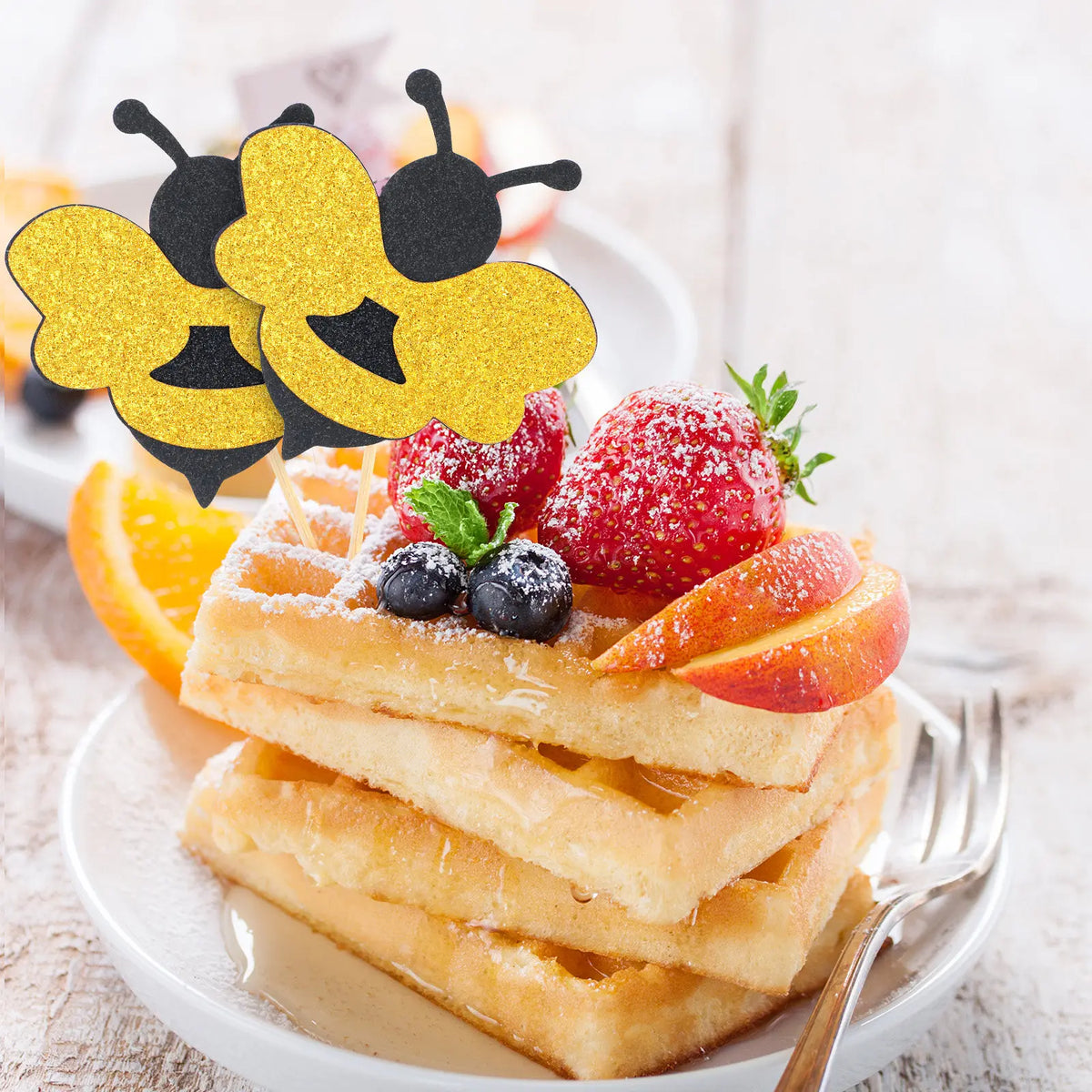 30Pcs Bee Cupcake Toppers Birthday Cake Picks Party Decor Cupcake Toppers Richie's