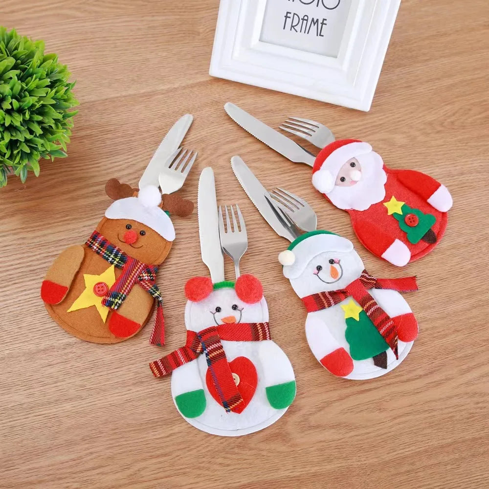 Christmas Cutlery Bags – Festive Silverware Holders & Table Decor Christmas Table Decor Richie's