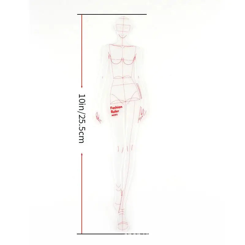 Fashion Illustration Template Ruler – Clothing Design & Quilting Clothing Design Ruler Richie's A5