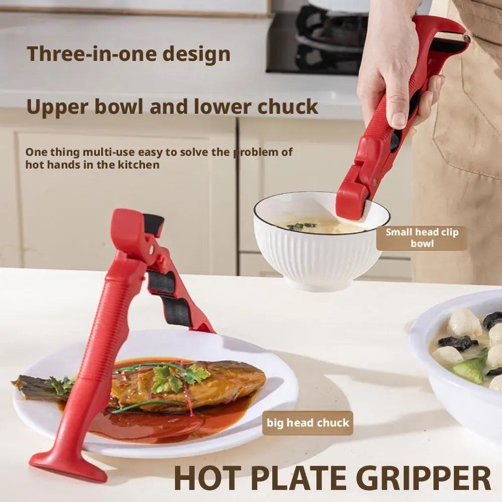 2-Pack Silicone Plate Gripper Clips – Heat-Safe Dish Tong Clamps Kitchen Gripper Clips Richie's