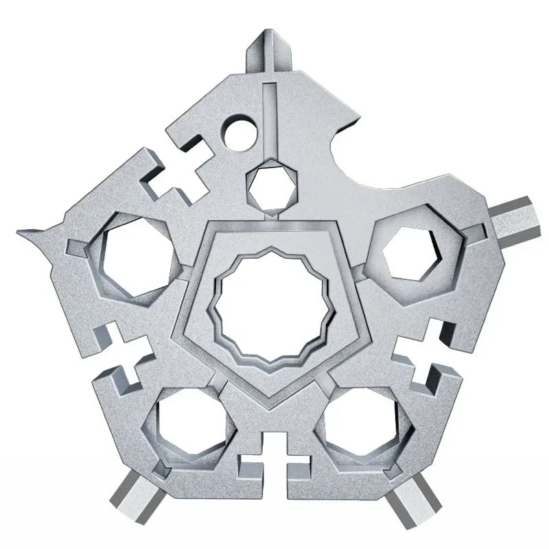 23-in-1 Snowflake Multi-Tool EDC Stainless Steel Wrench Screwdriver EDC Multi-Tool Richie's A