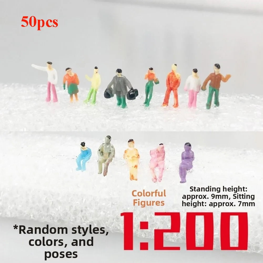 Scale Model People Figures 1:25–1:300 Mixed Poses 10/50pcs Model Miniature Figures Richie's 1-200 50pcs