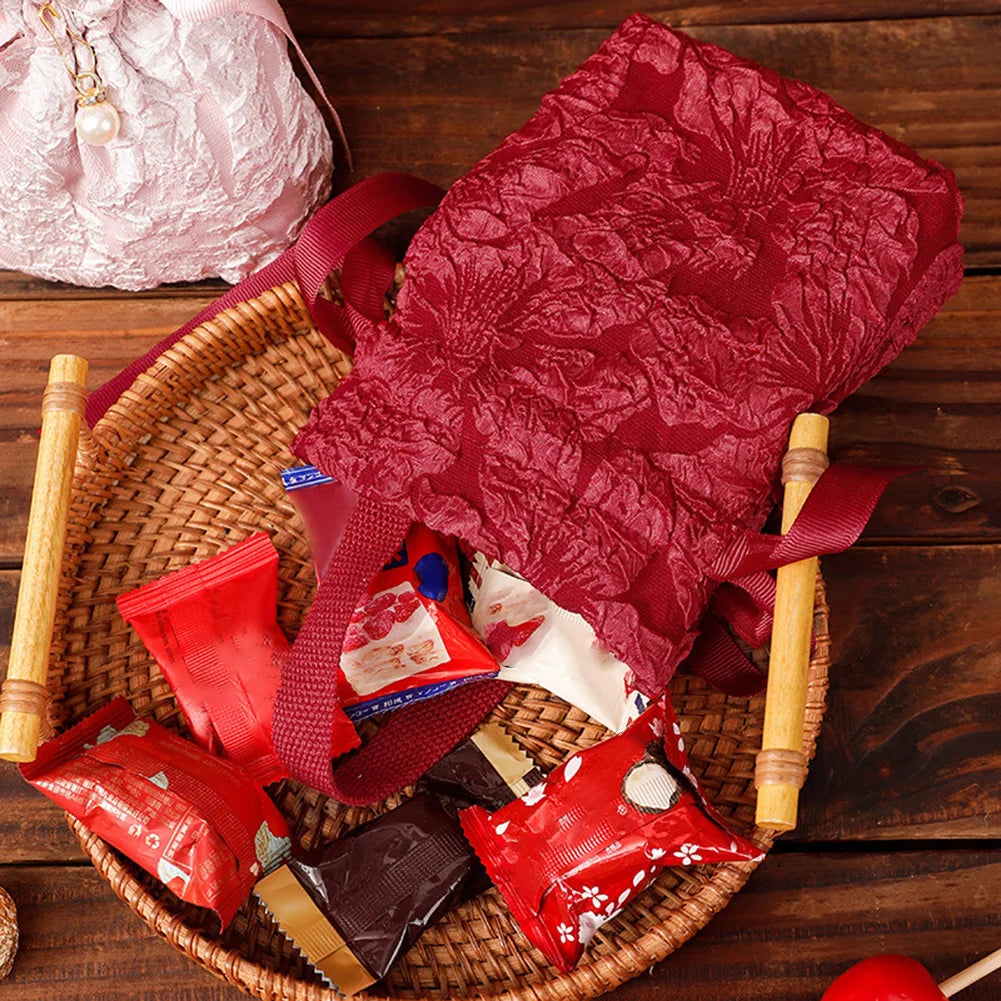 Christmas Candy Gift Bag – Fabric Drawstring Party Favor Bag Gift Favor Bag Richie's