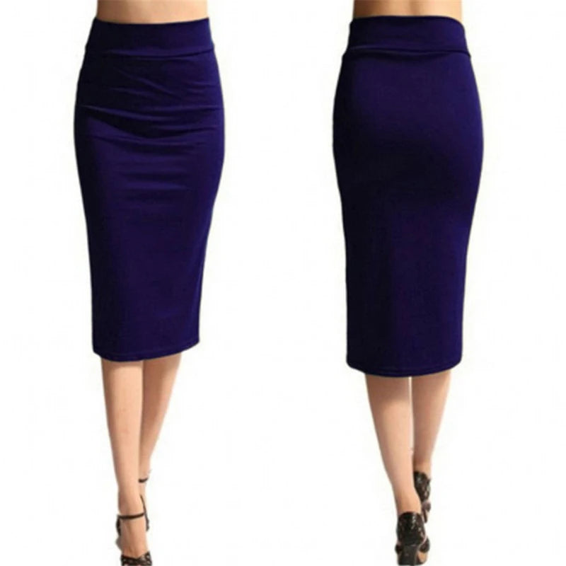 Women's High Waist Bodycon Pencil Skirt – Knee Length Bodycon Pencil Skirt Richie's