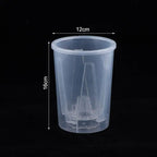 Self-Watering Transparent Plastic Flower Pot – Double Layer Self-Watering Planter Pot Richie's 12CM