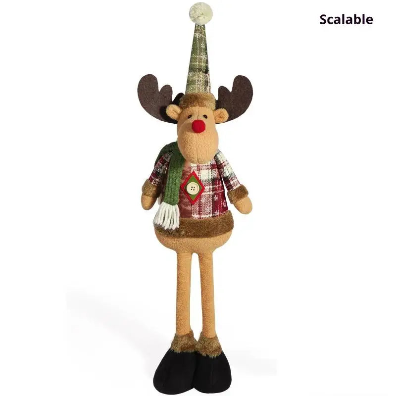Retractable Christmas Figurines – Santa, Snowman & Reindeer Christmas Figurine Ornament Richie's A2