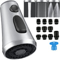 Pull-Down Kitchen Faucet Nozzle – 11 Adapters, 3 Flow Modes Faucet Spray Nozzle Richie's Plating color