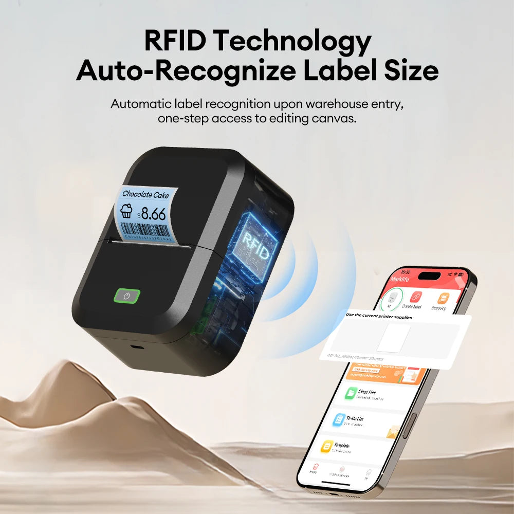 Marklife X2 Mini Bluetooth Thermal Label Printer – Inkless Thermal Label Printer Richie's