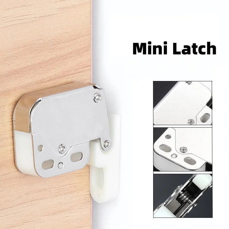 Mini Push-to-Open Touch Latch Spring Catch for Cabinet Doors Cabinet Door Latch Richie's
