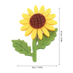 18pcs 3D Sunflower Felt Patches Yellow DIY Sewing Craft Felt Craft Patches Richie's