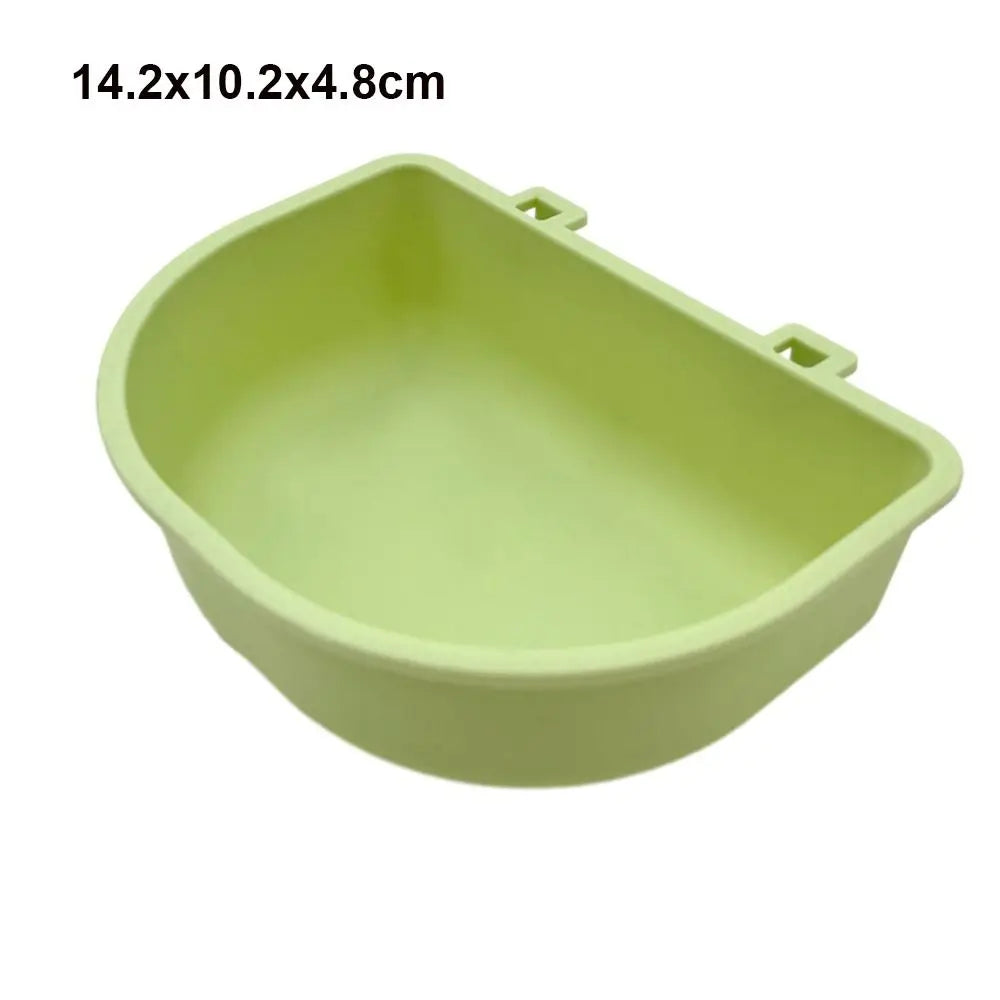 Portable Plastic Dog Hanging Bowl – Pet Cage Food & Water Feeder Pet Cage Feeder Bowl Richie's