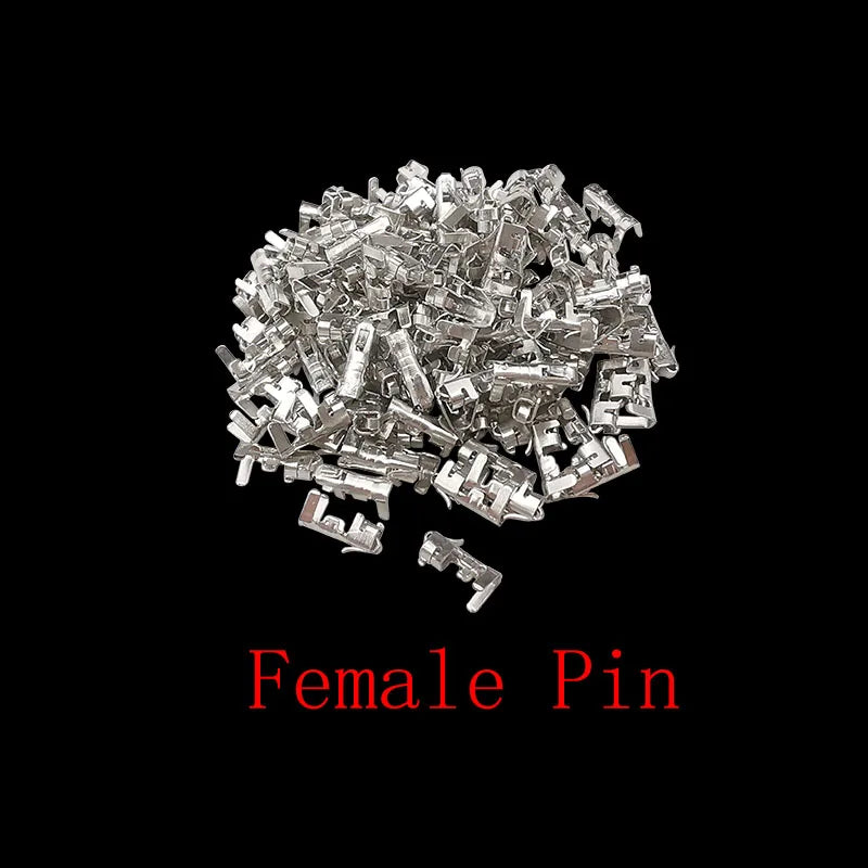 100Pcs JST XH 2.54mm Connector 2/3/4/5 Pin Housing Male Female Wire Connector Kit Richie's 500Pcs Female Pin