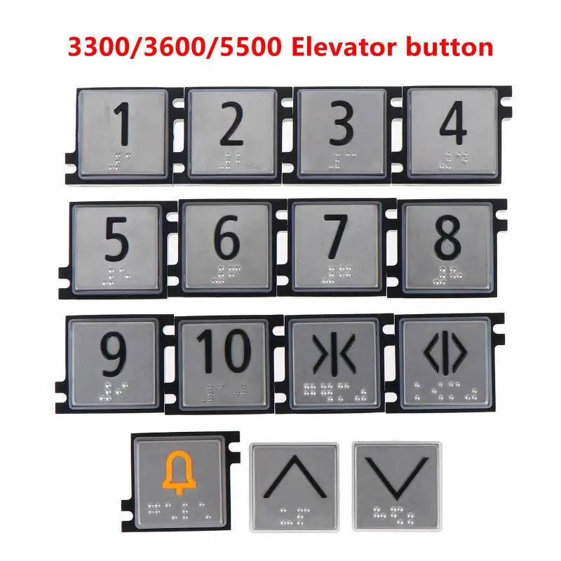 Elevator Button 3600 5500 Numeral & Direction Key with Braille Elevator Button Key Richie's