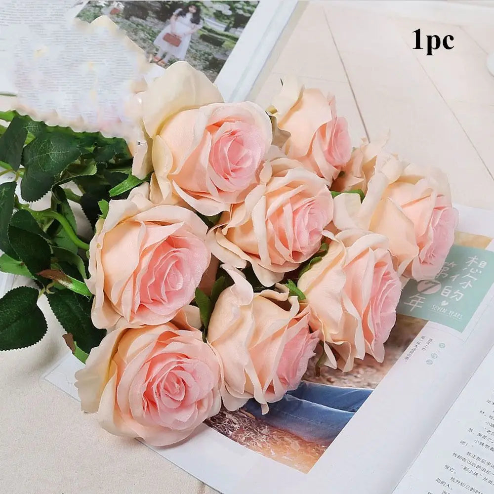 Vintage Silk Rose Artificial Flower – 5 Colors, 50cm Stem Artificial Silk Flower Richie's 4 1pc