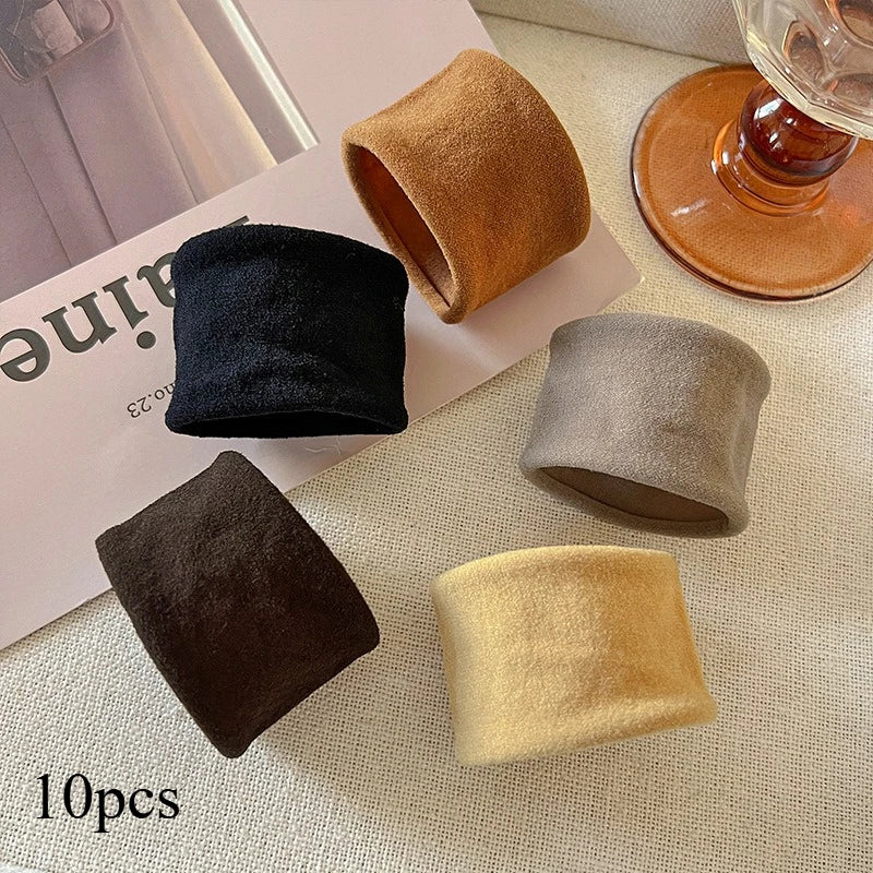 Women's Seamless Elastic Hair Bands – Soft Fabric Ponytail Ties Elastic Hair Bands Richie's 10pcs