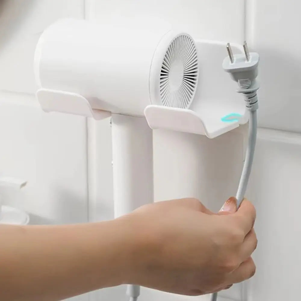 Wall Mounted Hair Dryer Holder – No-Drill Self-Adhesive Rack Hair Dryer Holder Richie's