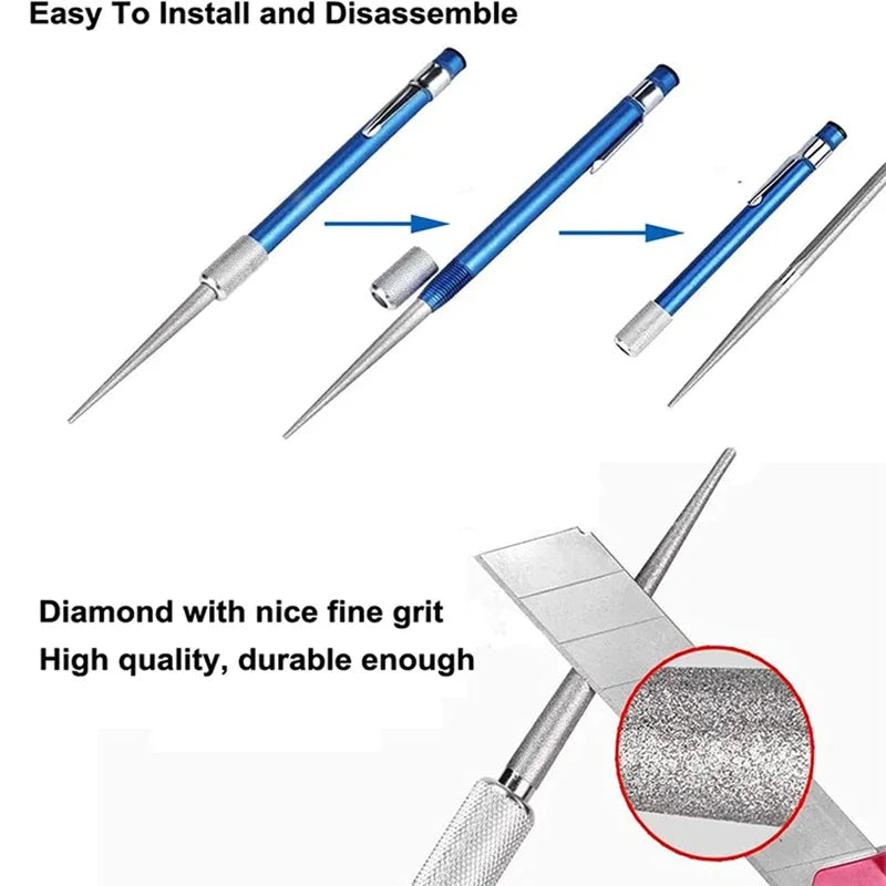 Diamond Pen Hook & Knife Sharpener – Portable Outdoor Tool Hook & Knife Sharpener Richie's