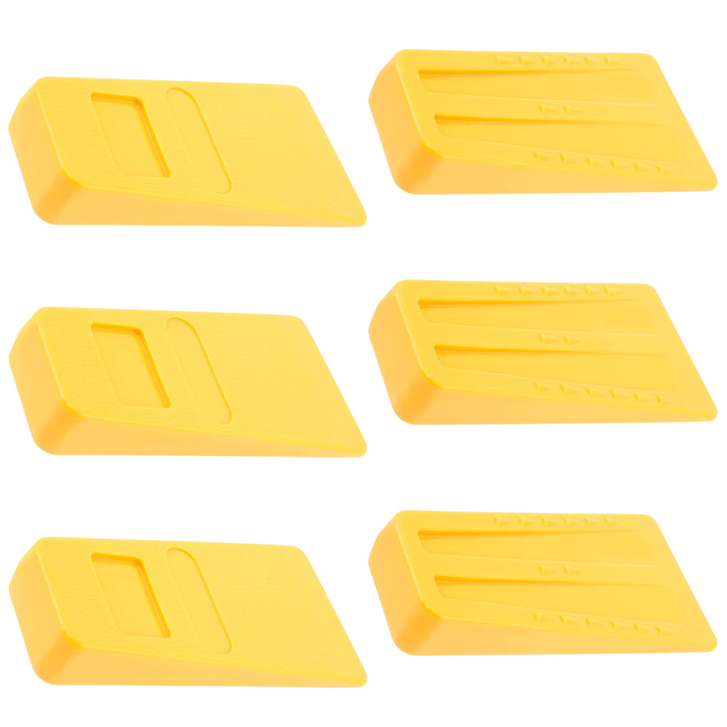 6-Piece Plastic Tree Felling Wedges – Chainsaw Logging Set Tree Felling Wedges Richie's yellow 6PCS