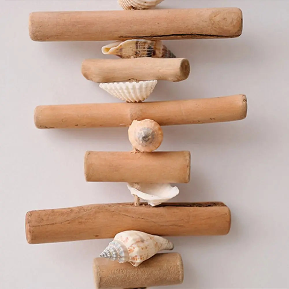 Mediterranean Fish Wood & Shell Wall Hanging Decoration Wall Hanging Decor Richie's