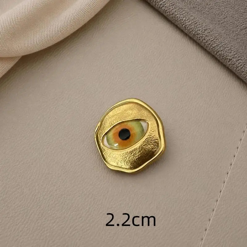 Eye-Shaped Alloy Buttons – DIY Sewing & Clothing Decoration Decorative Sewing Buttons Richie's A24