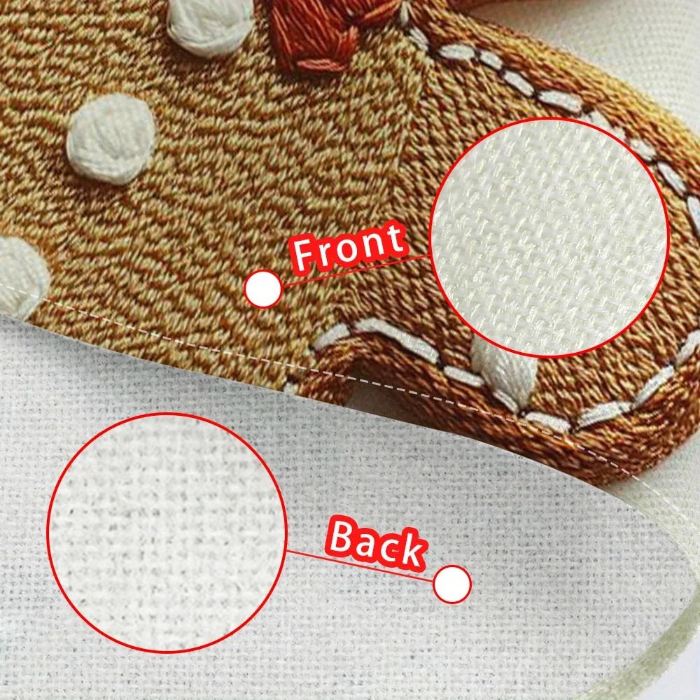 Christmas Gingerbread Man Placemats – Washable, Set of 1-2 Holiday Placemats Richie's