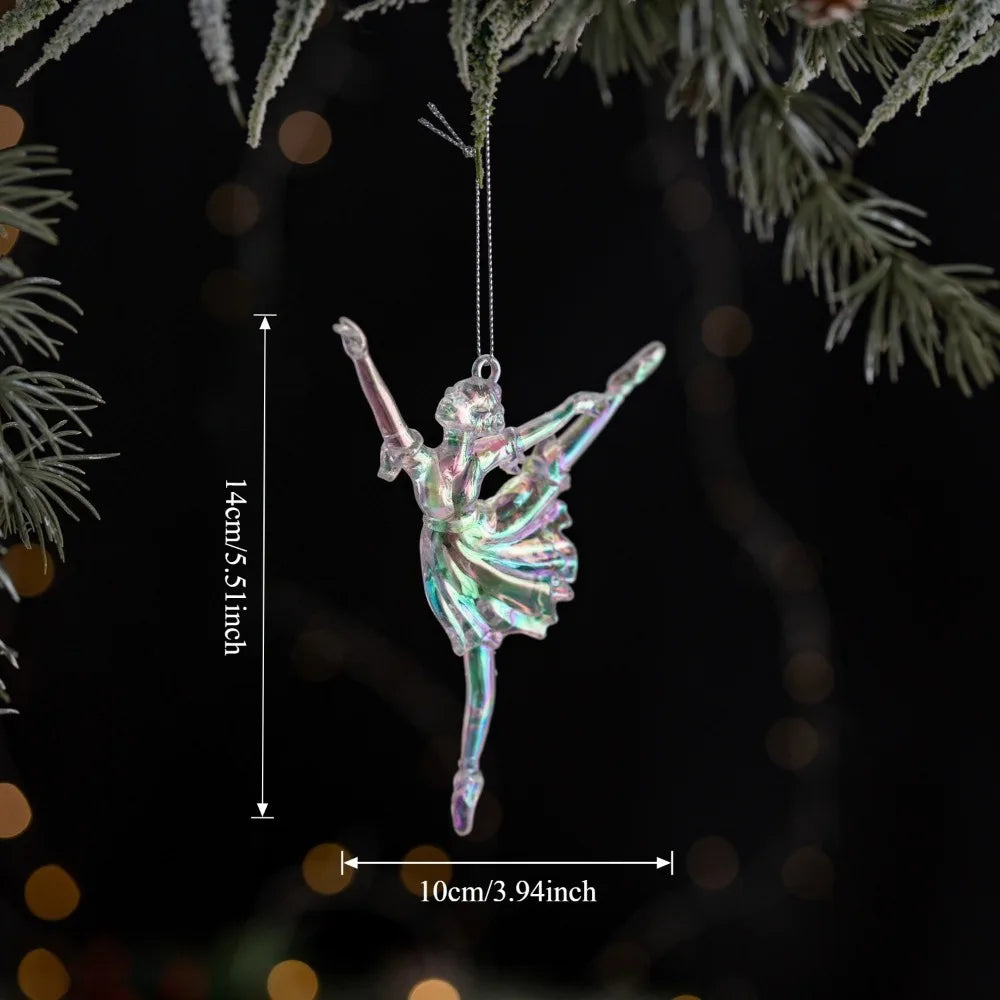 Acrylic Crystal Christmas Tree Ornaments – Snowflake Pendants Christmas Tree Ornament Richie's Style 8