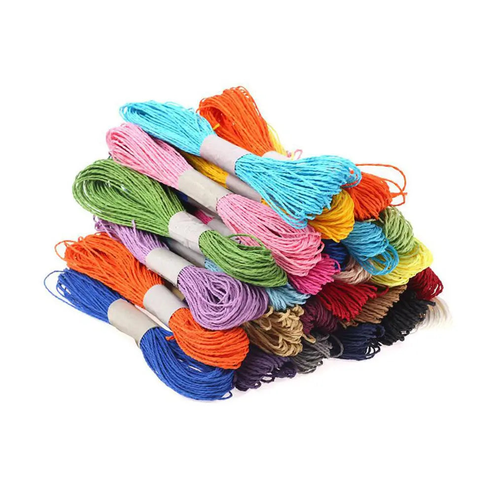 12Pcs Colorful Braided Paper Rope Twine for Gift Wrapping & DIY Craft Twine Set Richie's