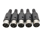 DIN 3 4 5 6 8 Pin Male Plug Female Socket Connector 2Pcs DIN Connector Richie's