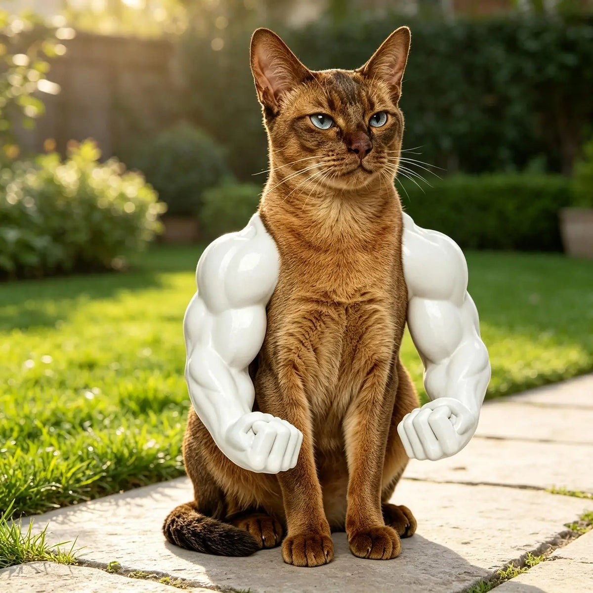 3D Printed Cat Muscle Arm Costume Prop – Funny Pet Neck Toy Pet Costume Prop Richie's