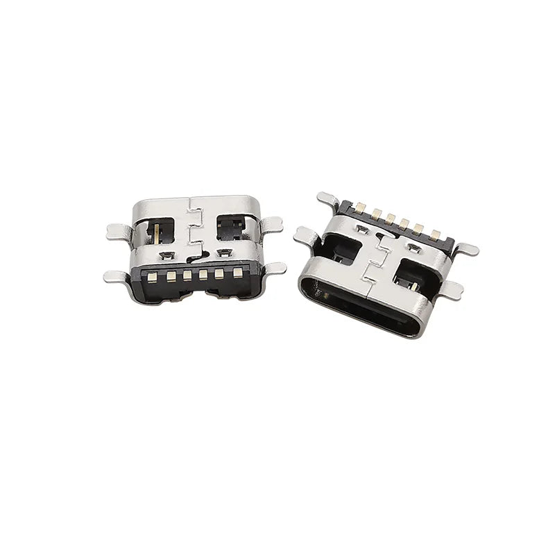 USB Type-C 6-Pin Female SMD Socket Connector 10/20 Pack USB Connector Socket Richie's 10Pcs