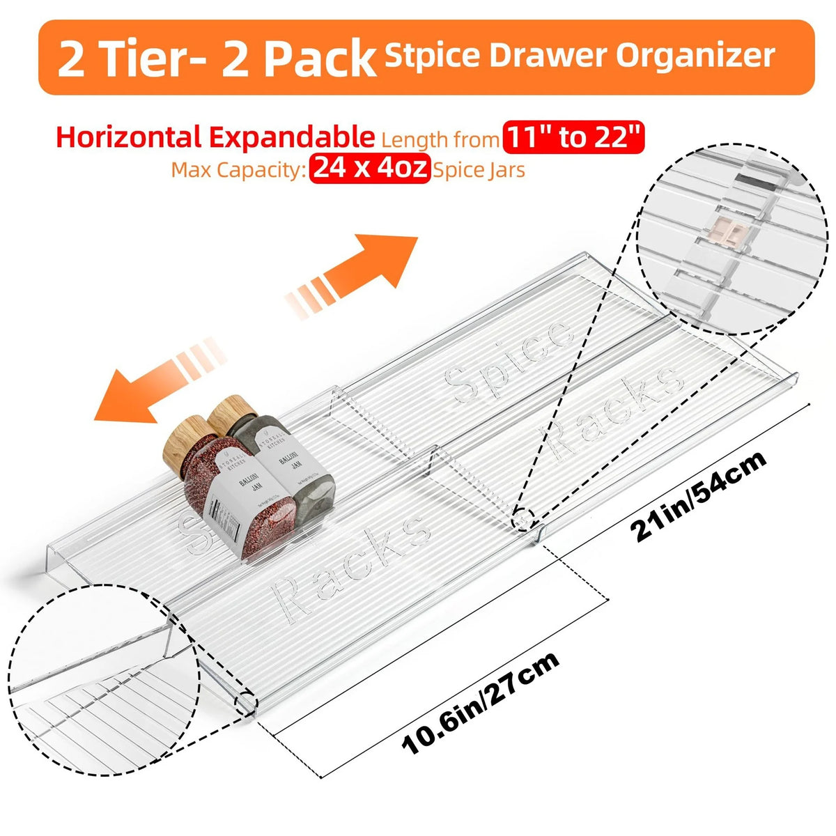 Ladder Style Spice Rack – Kitchen Spice Jar Organizer Spice Rack Richie's