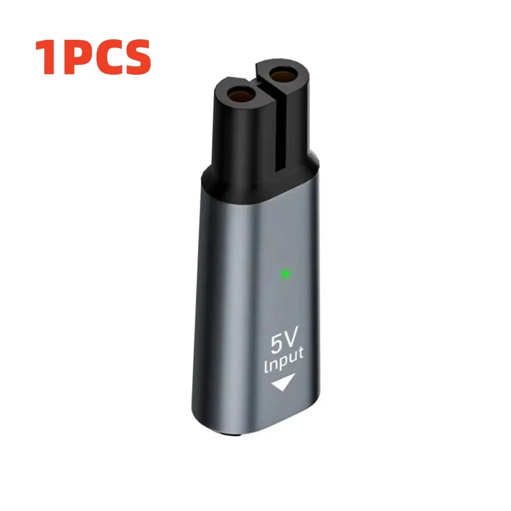 5V USB-C Shaver Adapter for Philips OneBlade QP2724 QP2834 Shaver Charging Adapter Richie's 1PCS Grey