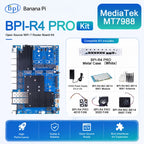 Banana Pi BPI-R4 PRO Router Board Set MT7988A Wi-Fi 7 8GB Router Board Kit Richie's EU Power 4GB RAM SET 8