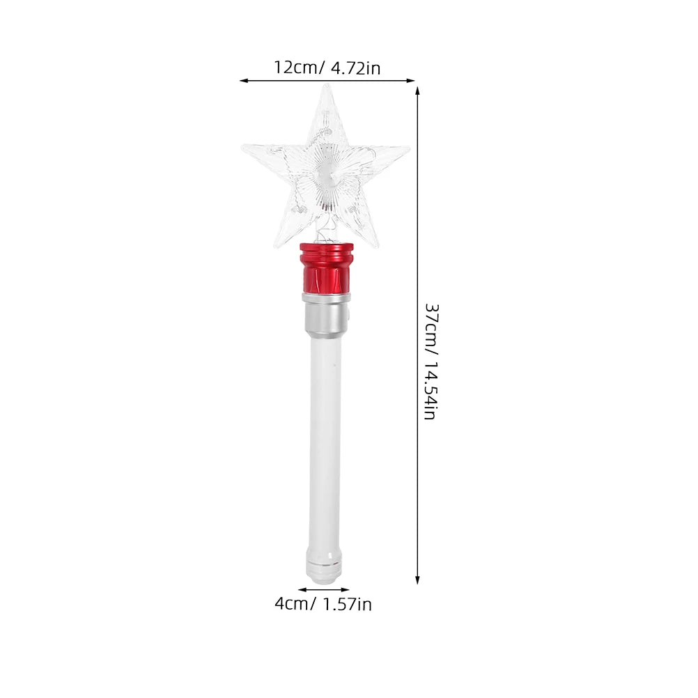 2-Pack LED Flashing Star Glow Wands – Light-Up Spinning Kids LED Glow Wand Richie's