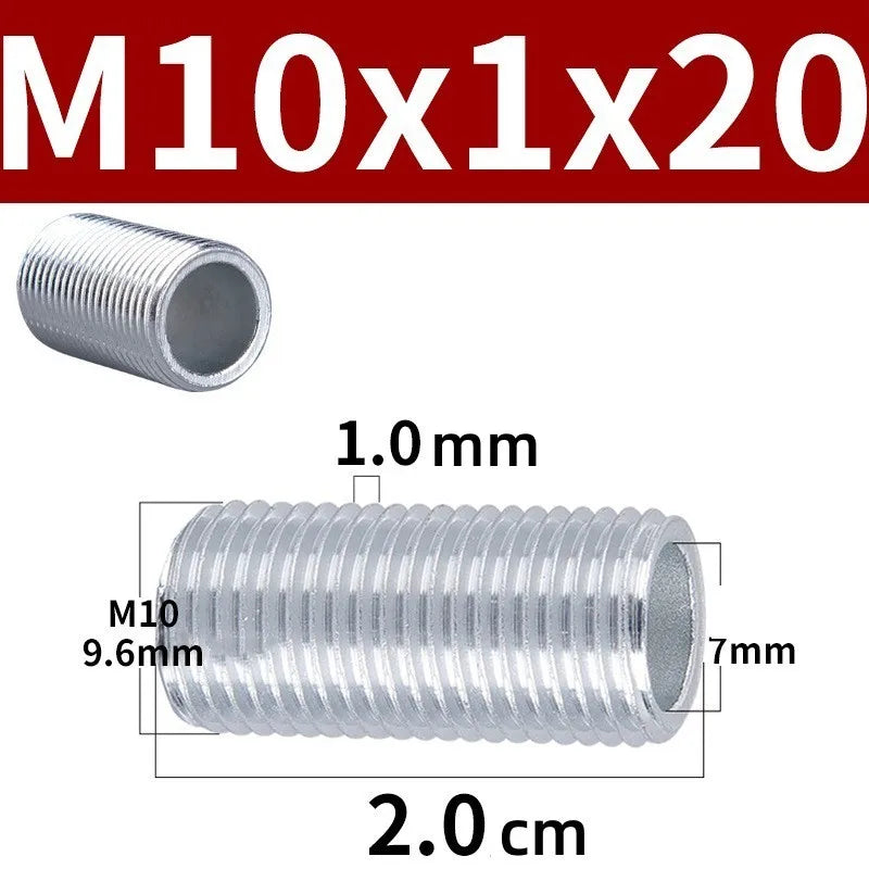 M10 Hollow Threaded Lamp Tooth Tube – Metal Lighting Hardware 10pk Lamp Mounting Hardware Richie's M10X20mm-10pcs