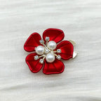 Pearl Flower Button Covers – Rhinestone Detachable Clips Button Cover Clips Richie's A4