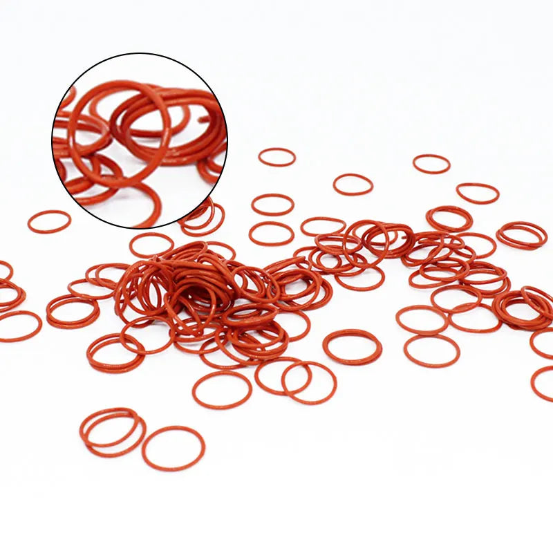 Red VMQ Silicone O-Rings 1mm CS Gasket Seals – Waterproof Silicone O-Ring Seals Richie's