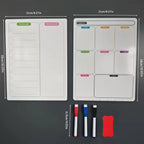 6-Piece Magnetic Fridge Weekly Planner & Dry Erase Board Set Dry Erase Planner Set Richie's