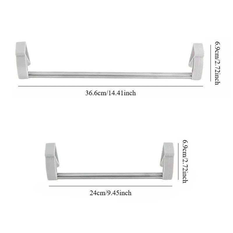 Stainless Steel Over-Door Towel Rack Bar Holder – Bathroom Over-Door Towel Rack Richie's