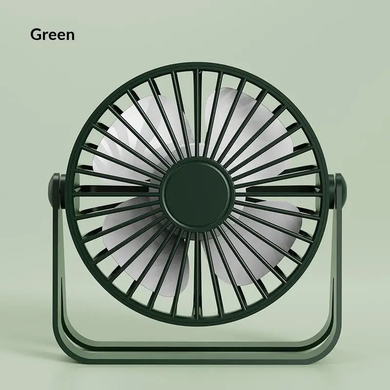 Mini USB Desktop Fan – Quiet Portable Cooling for Office & Dorm USB Desktop Fan Richie's Green A