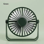 Mini USB Desktop Fan – Quiet Portable Cooling for Office & Dorm USB Desktop Fan Richie's Green A