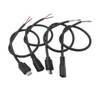 5Pcs Micro USB 2/4 Pin Male Female Connector DIY Charging Cable USB Connector Kit Richie's
