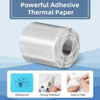 Phomemo M110 M200 M221 Round Transparent Thermal Labels 1.57" Thermal Label Roll Richie's