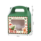 5-Pack Christmas Gift Boxes Clear Window & Handle | Foldable Christmas Gift Box Richie's