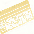 Cute Cat Metal Stencil Ruler – Cartoon Template for Office & School Stencil Ruler Richie's